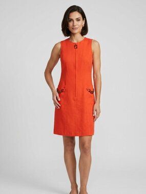 Jackie Bernard Vintage Sleeveless Shift Dress Size 2P